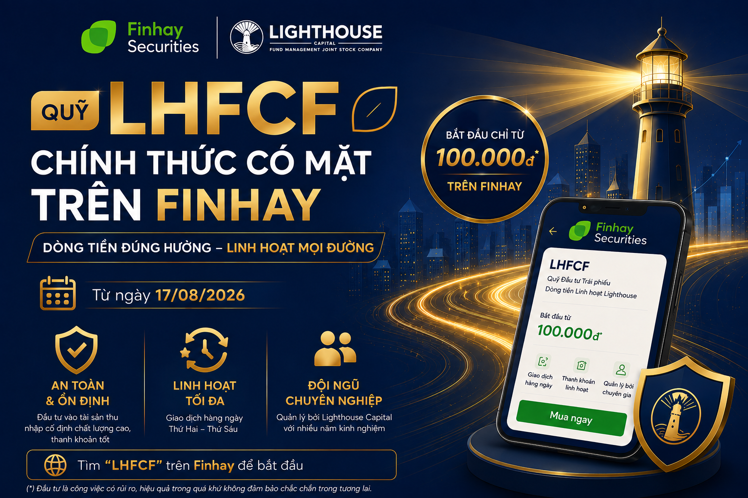 Quỹ trái phiếu linh hoạt LHFCF chính thức có mặt trên Finhay