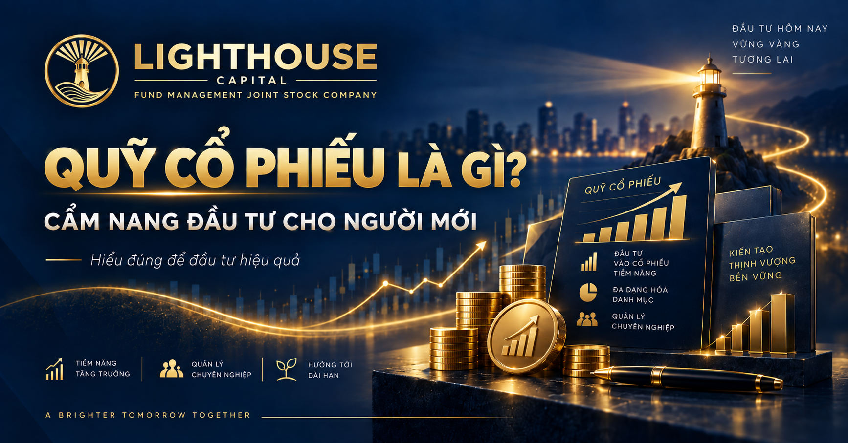 Quỹ cổ phiếu là gì? Tìm hiểu cách hoạt động, lợi ích, rủi ro, NAV, cách lựa chọn quỹ cổ phiếu và kinh nghiệm đầu tư dành cho người mới.