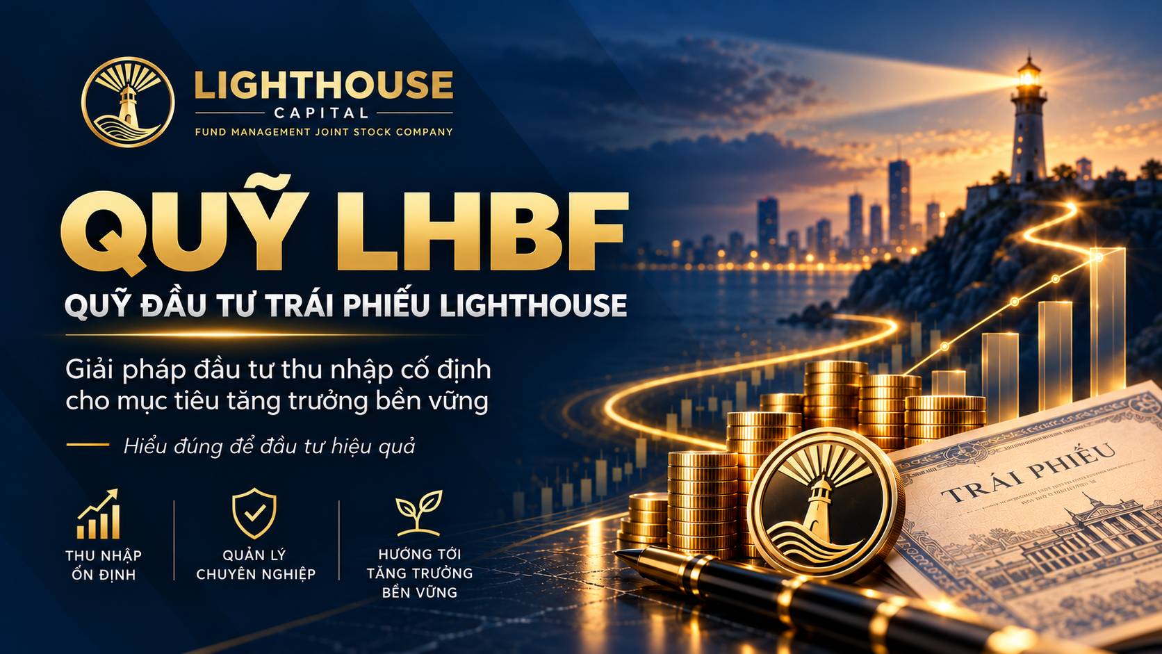 Quỹ LHBF là gì? Tìm hiểu chiến lược đầu tư, lợi ích, rủi ro, NAV, biểu phí và cách đầu tư Quỹ Đầu tư Trái phiếu Lighthouse.