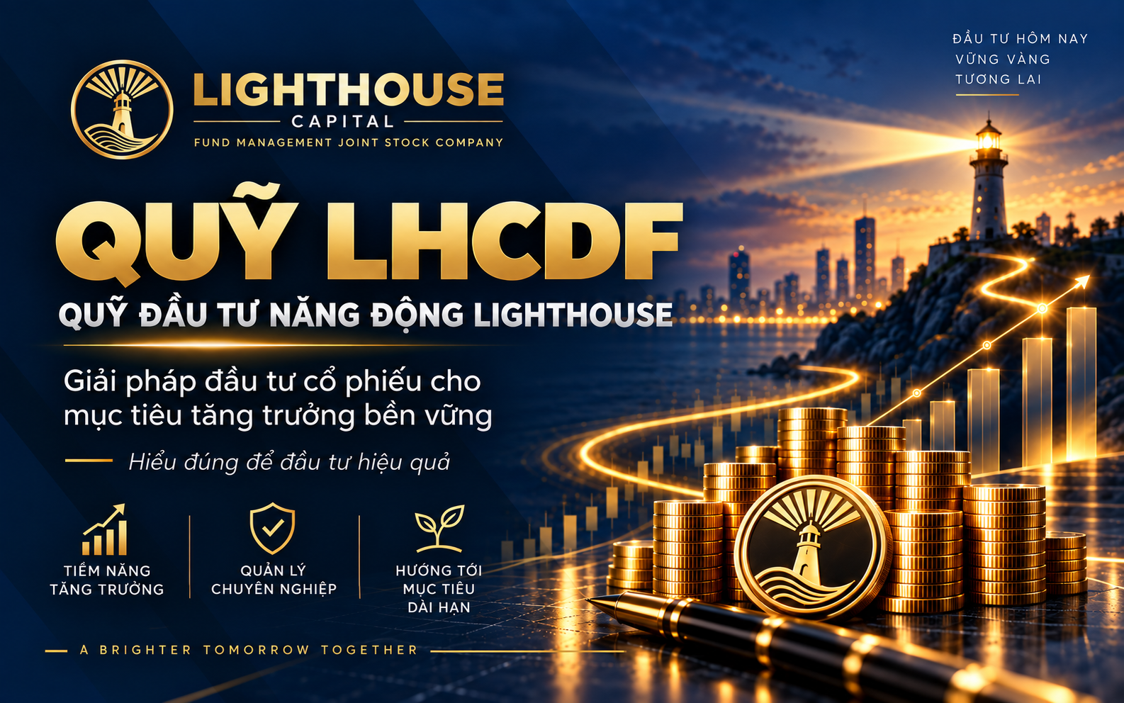 Quỹ LHCDF là gì? Tìm hiểu chiến lược đầu tư, lợi ích, rủi ro, NAV, biểu phí và cách đầu tư Quỹ Đầu tư Năng động Lighthouse.