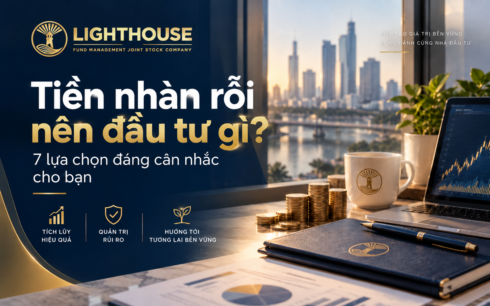 Tiền nhàn rỗi nên đầu tư gì để vừa phù hợp mục tiêu, vừa kiểm soát rủi ro? Tìm hiểu 7 lựa chọn và cách phân bổ tiền hiệu quả.